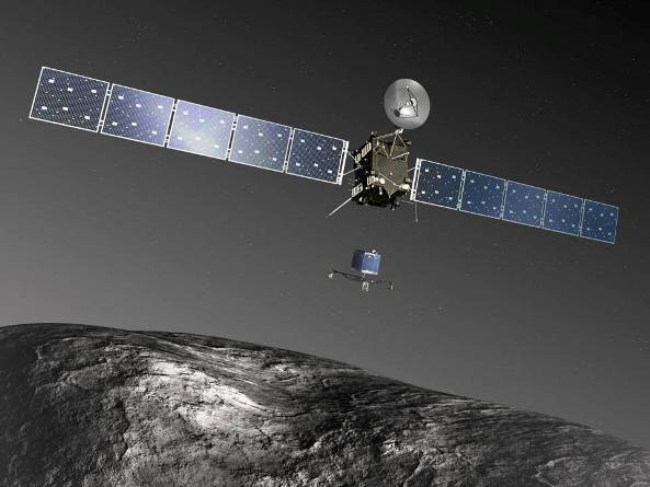 Rosetta fotografa la cometa e le sue doline