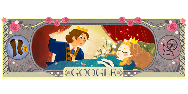 Google nuovo Doodle dedicato a Charles Perrault, le immagini