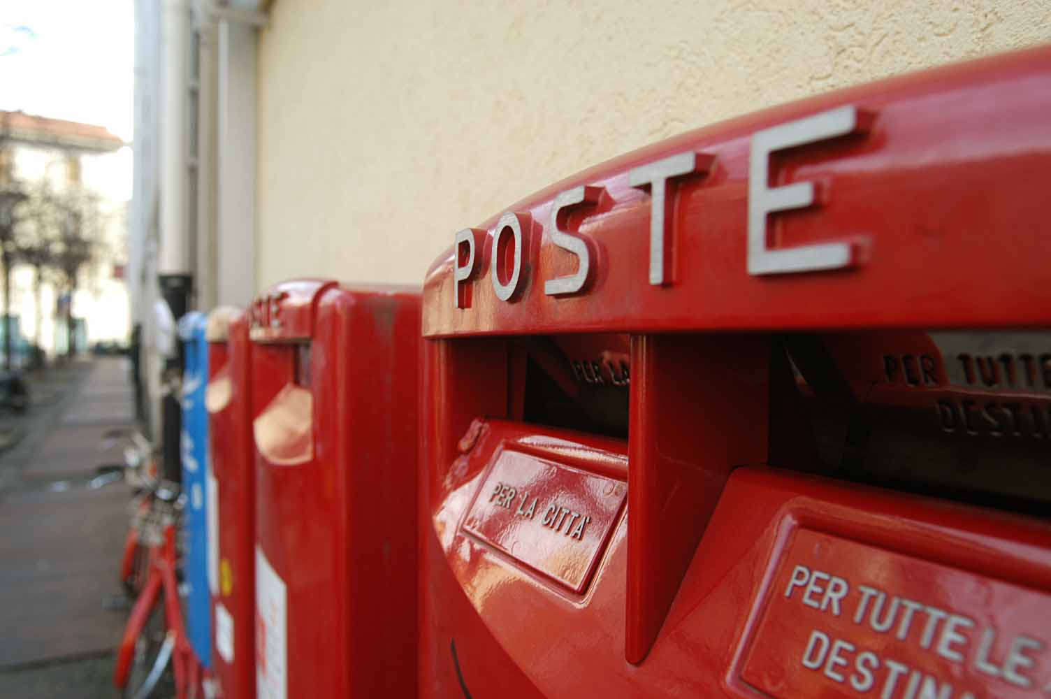 Raccomandata Poste Italiane Dicembre