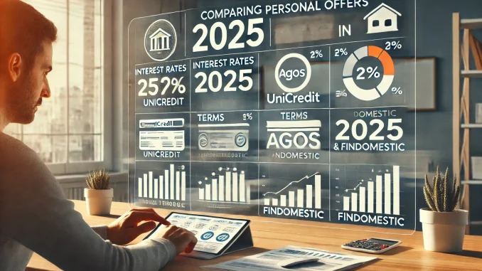 Prestiti personali 2025: offerte di Unicredit, Agos e Findomestic a confronto